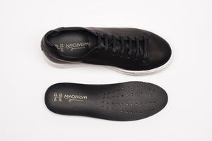 Sneakers, Bk & W, Unisex - MARATOWN - super cushioned sole - most comfortable shoes