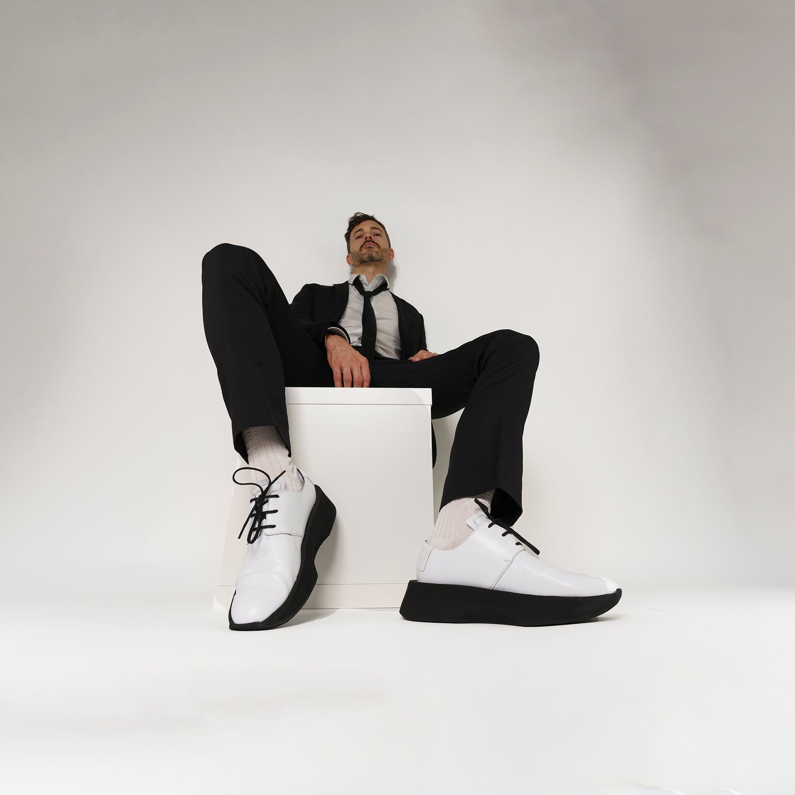 MARATOWN Men's Most Comfortable Dress Shoes, White
