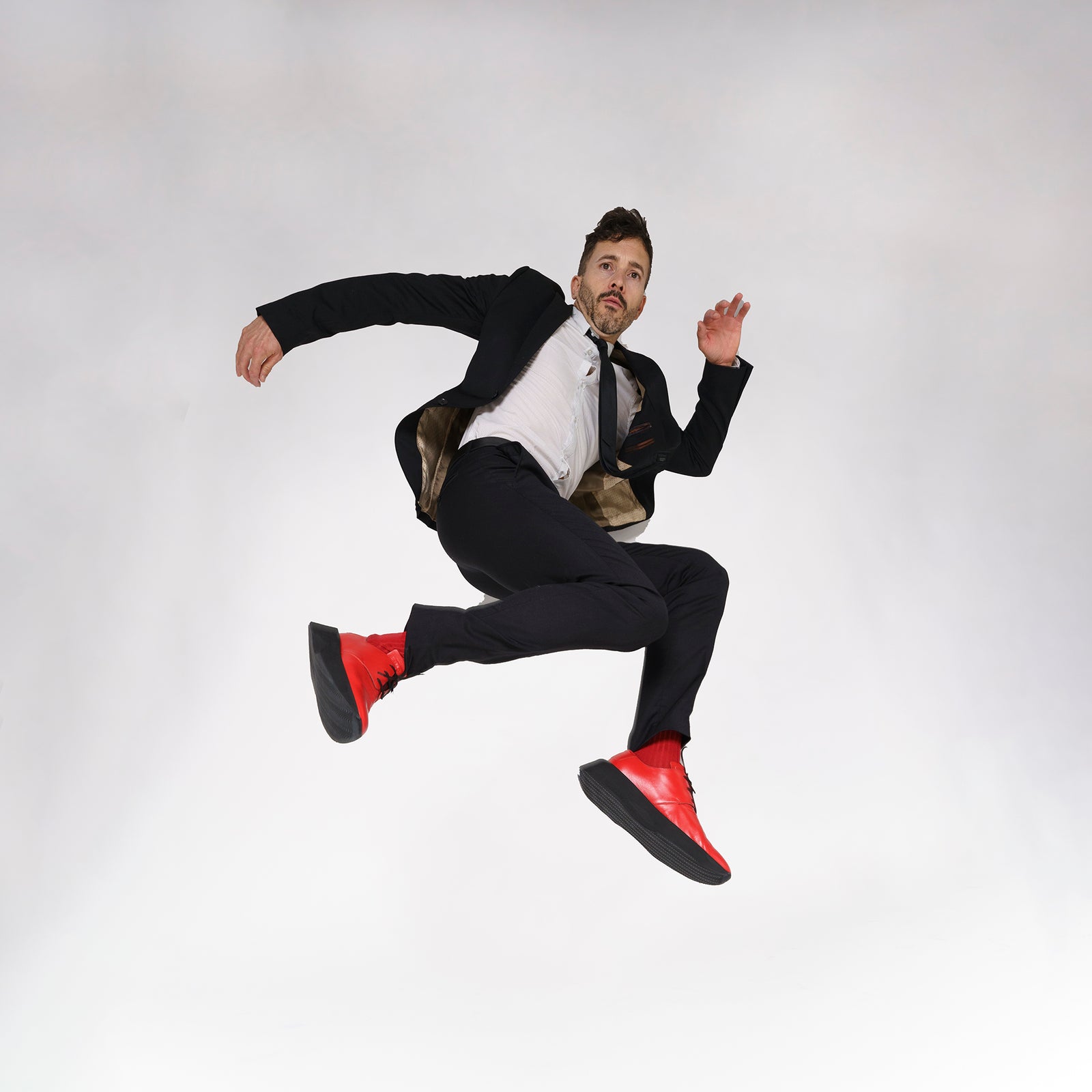 MARATOWN men's Most Comfortable Dress Shoes, red
