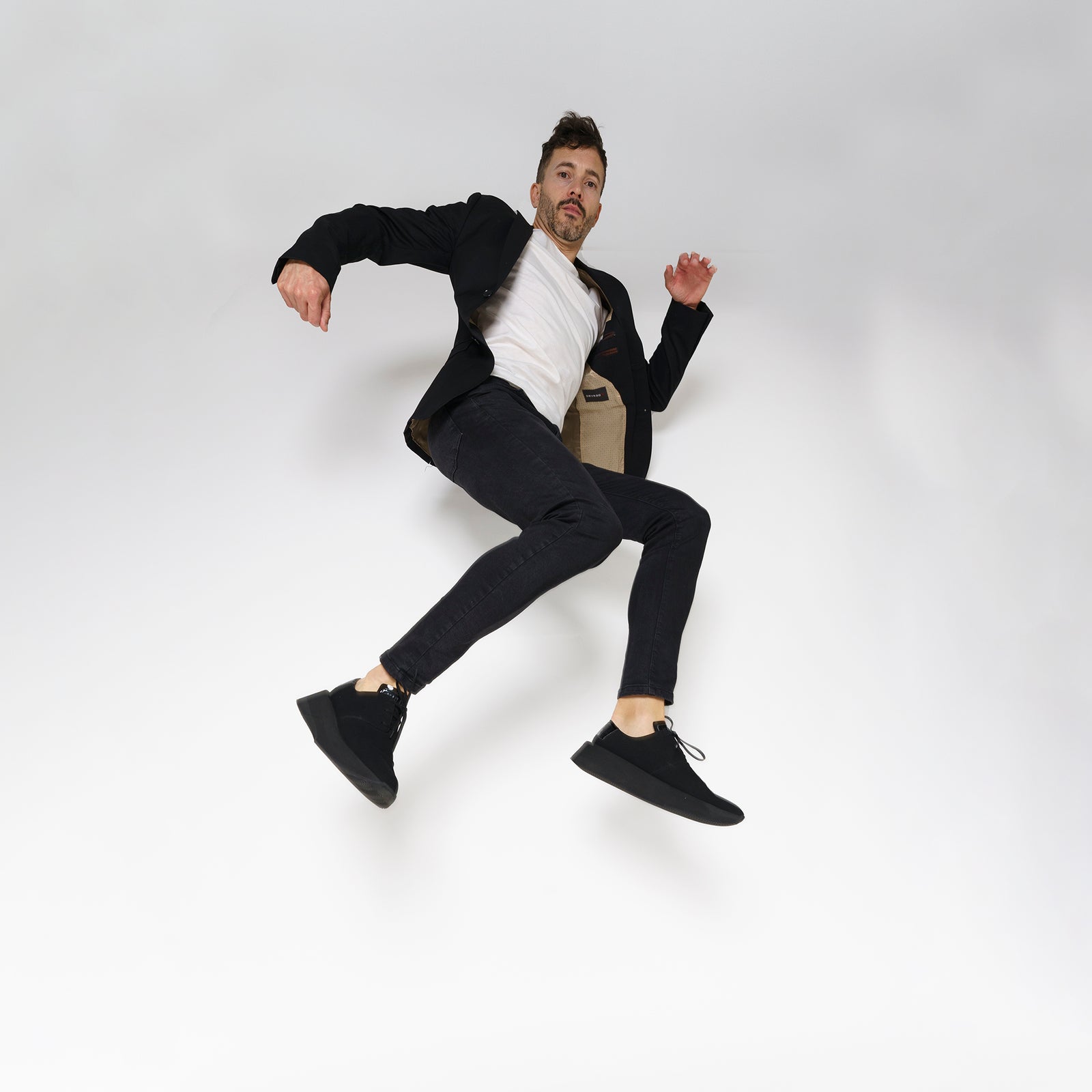 MARATOWN Men's Most Comfortable Dress sneakers, black
