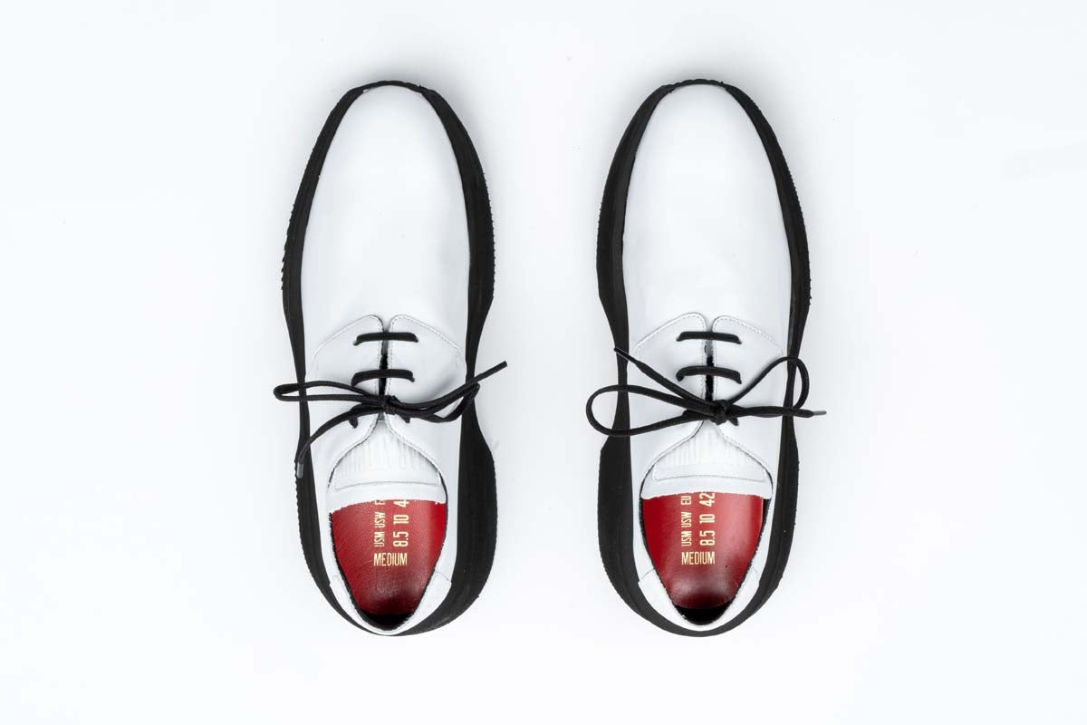 white and red dress shoes Men