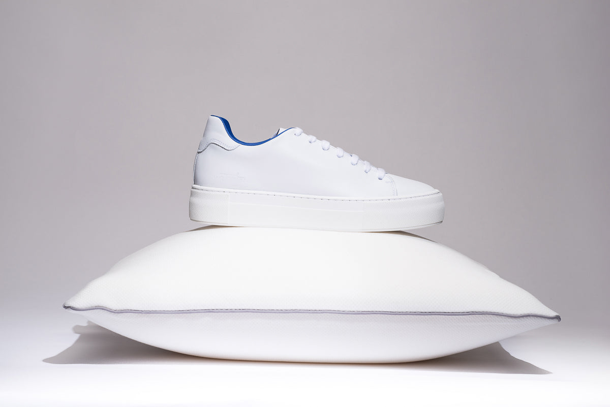 Sneakers, White, Blue Limited Edition.