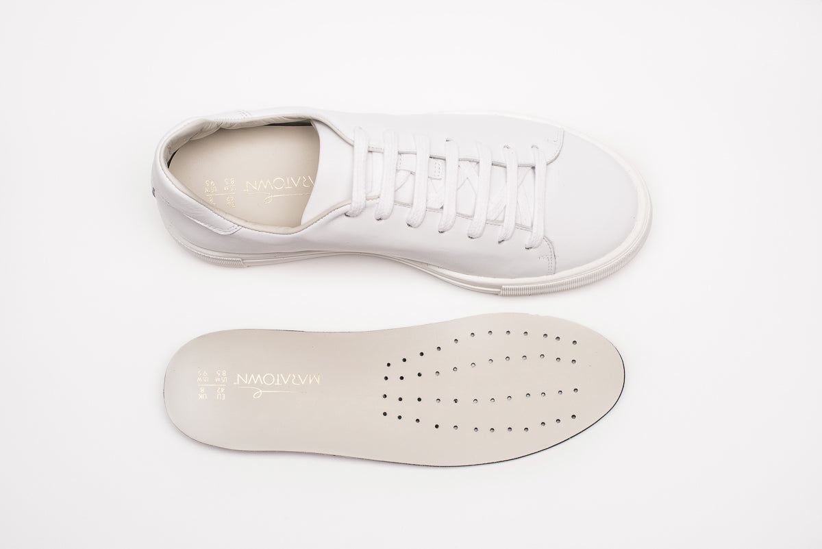 Sneakers, White, Unisex - MARATOWN - super cushioned sole - most comfortable shoes