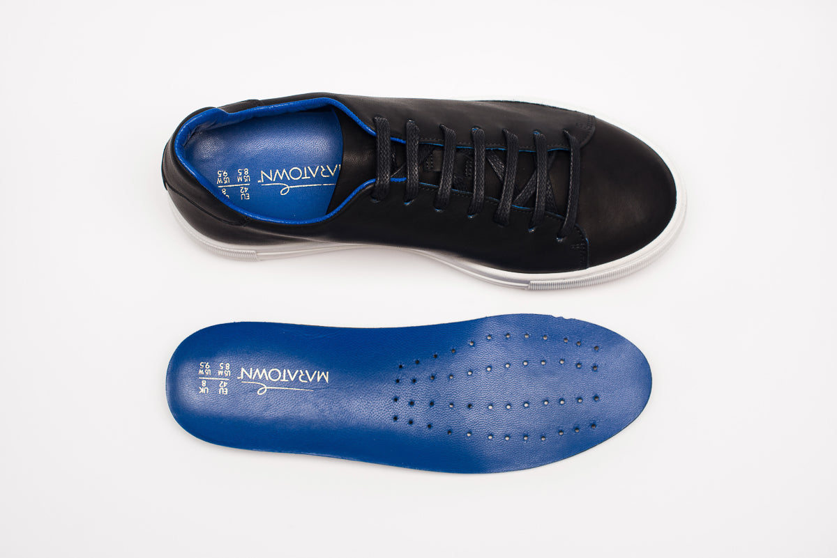 Blue Limited Edition, Black & White - MARATOWN - super cushioned sole - most comfortable shoes